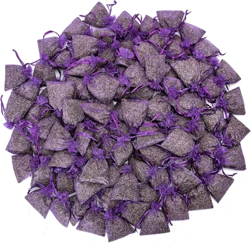 Lavande Sur Terre LV-B-4 - Bolsa de 100 sobres de lavanda seca con flores de lavanda para cajones y armarios, LV-B-4