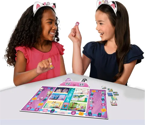 Miniatura 5 de Spin Master Games, Gabby’s Dollhouse, Juego de mesa Meow-Mazing, Juego de mesa para niños, Juegos familiares, Juego de preescolar para familias