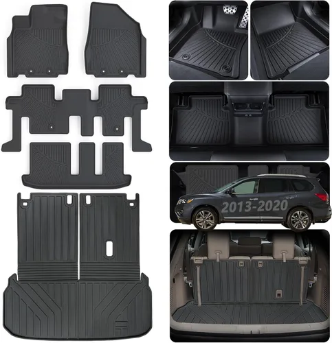 Alfombrillas y alfombrillas para maletero para Nissan Pathfinder 2013-2019 2020 2013 Infiniti JX35 2014-2020 Infiniti QX60 TPE protección para todo