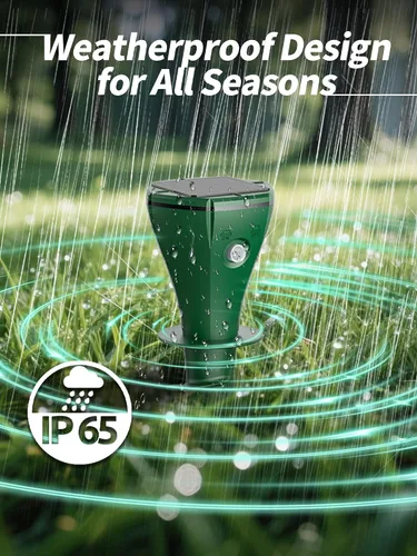Miniatura 5 de Mole Repellent Solar Powered for Lawns,Waterproof Gopher & Groundhog Repellent with Variable Sonic Vbration,Easy Twist Stakes for Yard & Garden,Get
