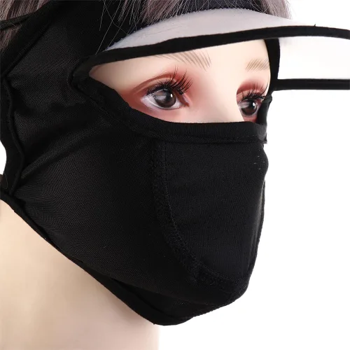 Miniatura 7 de Máscara facial de verano para mujer, protección solar, máscara de Gini, protección de los ojos, protección UV, velo, sombreros para conducir