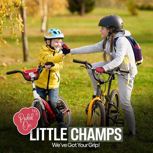 Miniatura 7 de 3 pares de guantes de ciclismo para niños, guantes de ciclismo antideslizantes sin dedos para niños y niñas Guantes de moto para niños