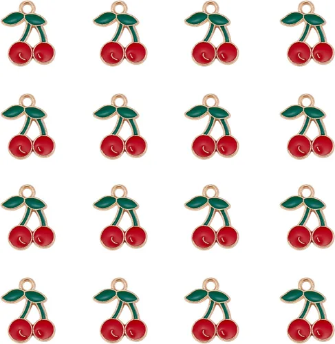 Miniatura 10 de DanLingJewelry 100 dijes de destello blanco esmaltado, dijes de relámpago para hacer joyas 100pcs-Flash Blanco