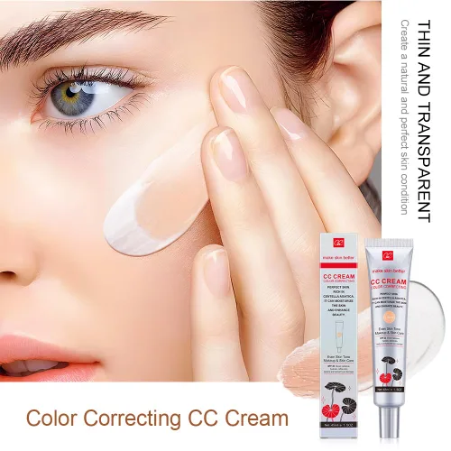 Miniatura 2 de Crema CC de Corrección de Color con SPF 25, Base Ligera de Cobertura, Suero Hidratante, Maquillaje para Tono de Piel Parejo y Cuidado de la Piel