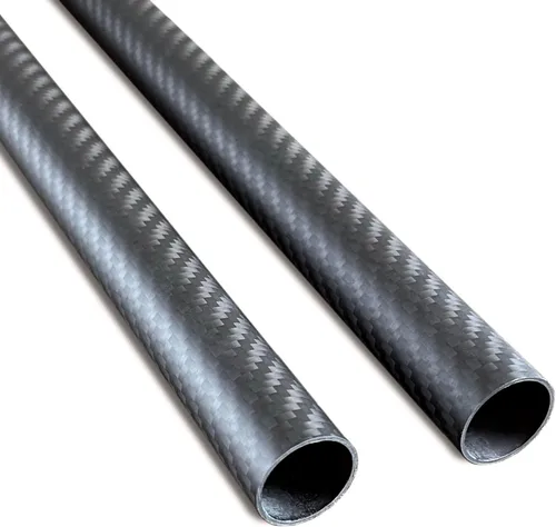 Miniatura 21 de 2 piezas Tubo de Fibra de Carbono 6 mm x 4 mm x 420 mm, 6 ~ 50 mm Disponible, 3 K rollo Envuelto Twill Mate Acabado.