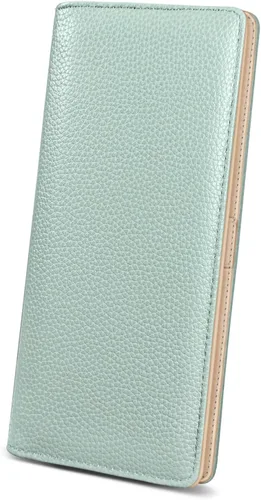 Miniatura 33 de Immaturus Cartera de Mujeres, Carteras de Tarjetas delgadas con bloqueo RFID, Organizador de Tarjeta de Crédito de Cuero PU doble con cremallera