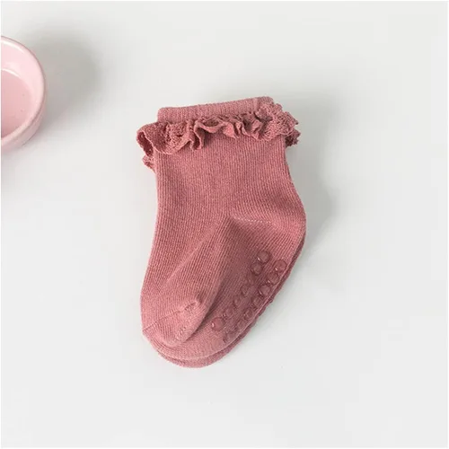 Miniatura 7 de Yenzat Calcetines antideslizantes para bebés y niñas de 0 a 3 años, 6 pares