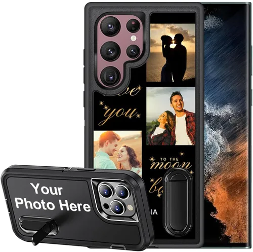 Miniatura 20 de Funda de teléfono personalizada para Samsung Galaxy S22 Ultra 5G, funda protectora de cuerpo completo a prueba de golpes con múltiples fotos, funda