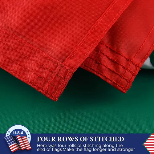 Miniatura 3 de Bandera de México 3x5 para exteriores, banderas mexicanas bordadas, nylon 210D resistente, rayas cosidas, ojales de latón más fuertes, 4 dobladillos