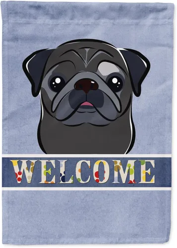 Miniatura 59 de Caroline's Treasures BB1405GF Bandera de jardín de bienvenida de bulldog inglés, Bandera de buzón azul, bandera decorativa para el patio, obra