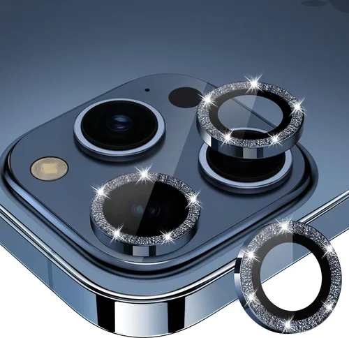 Miniatura 29 de Protector de Lente de Cámara Bling para iPhone 17 Pro / 17 Pro Max, Anillo de Metal con Diamante Individual con Dureza 9H, Protector de Pantalla