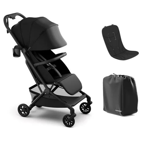 Miniatura 13 de Mompush Velo - Cochecito de viaje ligero, diseño compacto y apto para aviones con plegado con una sola mano, reclinable, desde recién nacido hasta