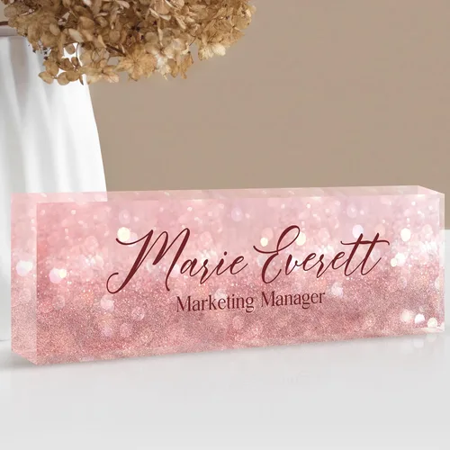 Miniatura 12 de Placa de nombre personalizada para escritorio Placa de nombre de escritorio personalizada Regalos personalizados de agradecimiento para jefe