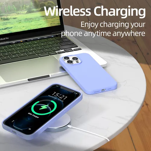 Miniatura 2 de Funda para iPhone 12 Pro Max, silicona líquida de alta calidad, funda protectora de cuerpo completo a prueba de caídas