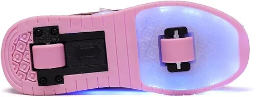 Miniatura 2 de Zapatos para niños con ruedas - 4 en 1 Zapatos con ruedas iluminados con luces LED recargables por USB para regalos de Navidad y escuela