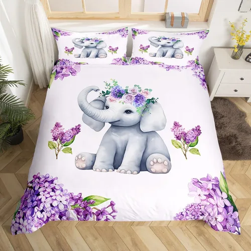 Miniatura 18 de Manfei Juego de funda de edredón de pingüino de dibujos animados para niños, tamaño King, bonito juego de ropa de cama de animales de poste ártico