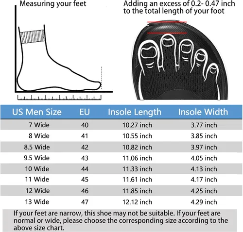 Miniatura 6 de OXOMOCA Wide Shoes for Men, Zero Drop Running Shoes Lightweight Breathable Neutral Cushioned Mens Wide Width Sneakers Tennis Wide Toe Box