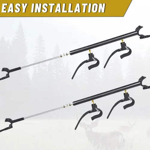Miniatura 7 de StarknightMT Portaarmas para UTV - Portaarmas Aéreo para UTV Soporte de Techo para Armas/Arcos con Acolchado Suave, Ajustable se Adapta a Espaciado