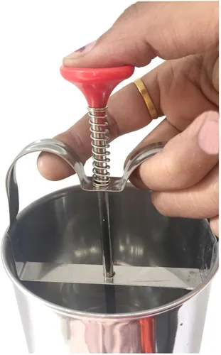 Miniatura 5 de DBY Medu Vada Maker - Dispensador de acero inoxidable - Plateado - Estilo moderno - Perfectamente formado y crujiente Medu Vada