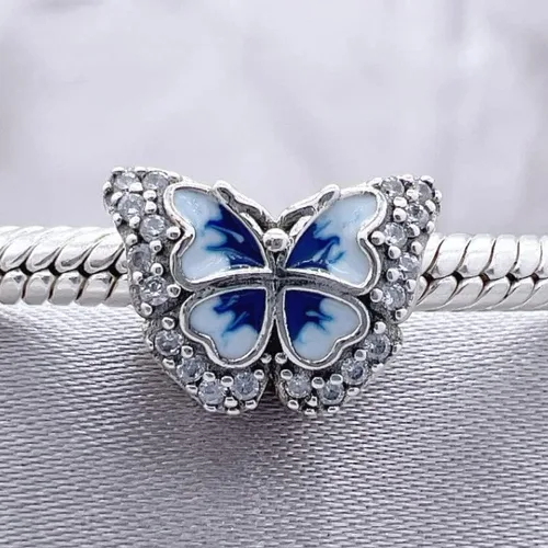 Miniatura 7 de Dijes de plata de ley 925 para pulseras y collares cuentas de viaje de belleza de elefante animal dijes de árbol familiar regalo de joyería