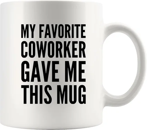 Miniatura 8 de Mi colega favorito me regaló esta taza Regalo de despedida de colega Gracioso Tazas de jefe de oficina Tazas de café de empleado para despedida Negro