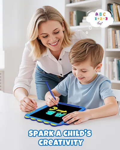 Miniatura 4 de ORSEN Tableta LCD de 12 pulgadas para garabatear, tablero de dibujo de dinosaurio verde para niños de 3 a 6 años, regalos de Navidad y cumpleaños