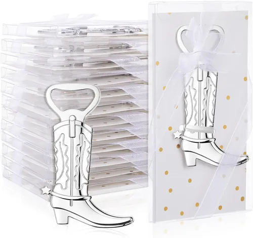 Miniatura 8 de Hortsun 36 juegos de abrebotellas para botas de vaquero para baby shower, regalos para invitados de fiesta, abrebotellas, regalos a granel para baby