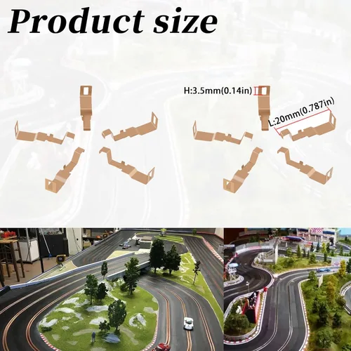 Miniatura 3 de Zapatos de recogida aptos para chasis Tyco 440 y 440x2, aptos para HO Slot Car - Reemplazo de zapatos de recogida (10 piezas)