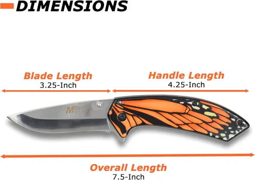 Miniatura 3 de MTech USA – Spring Assisted Folding Knife Naranja