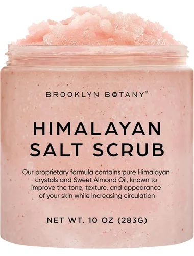 Miniatura 11 de Brooklyn Botany - Exfoliante de sal del Himalaya y células madre para el cuerpo, hidratante y exfoliante para el cuerpo, rostro, manos y pies