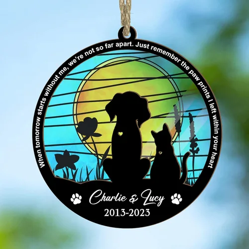Miniatura 10 de Atrapasoles conmemorativo para gatos, regalo de condolencia de mascotas, regalo de condolencia de gatos, recuerdos de recuerdo de mascotas, regalos