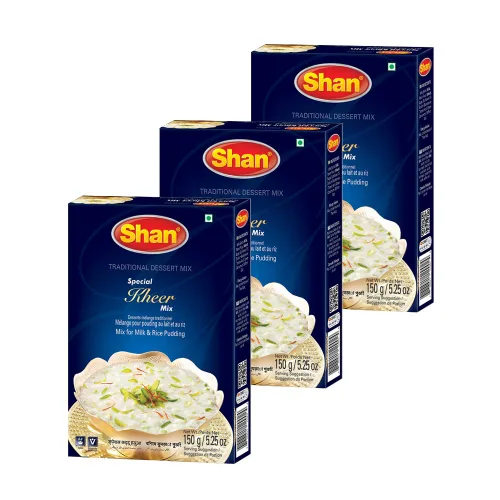 Miniatura 80 de Shan Polvo de crema de mango, 7.05 oz, postre esencial para cualquier ocasión, apto para vegetarianos, bolsa hermética en una caja (paquete de 3)