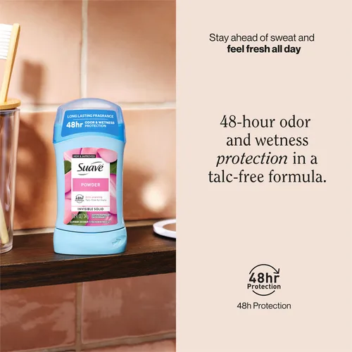 Miniatura 2 de Suave + 24 Hour Protection Desodorante Antitranspirante Invisible Solid - Polvo - 1.2 oz (Paquete de 24)