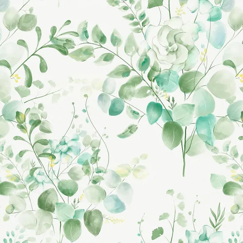 Naphite Papel tapiz floral para despegar y pegar, papel de contacto bohemio para armarios y cajones, papel de contacto de hojas florales verdes,
