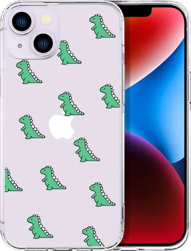Miniatura 18 de Compatible con iPhone 14, funda transparente y bonita para mujeres y niñas, diseño floral, diseño floral femenino, funda para teléfono 14