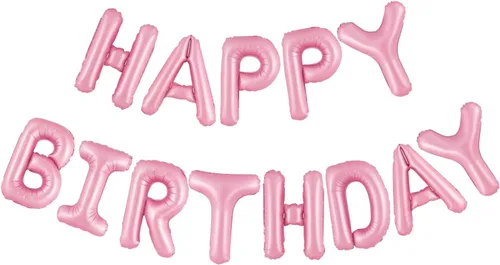 Miniatura 14 de CANREVEL Cartel de feliz cumpleaños, 13 letras de papel de aluminio de Mylar de 16 pulgadas con 12 globos de estrella, decoraciones de fiesta