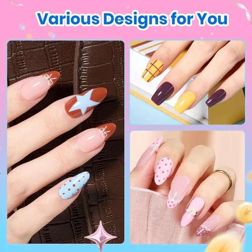 Miniatura 42 de Beetles - Kit de esmalte de uñas de gel con luz UV – 80 piezas de encantamiento de color, kit de uñas de gel de 55 colores con capa base de todo