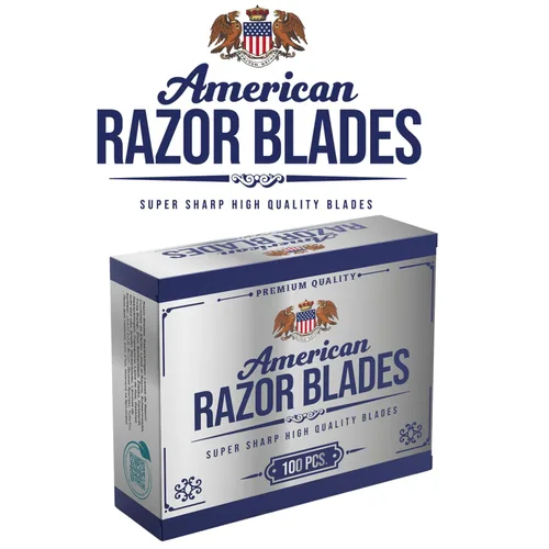 Miniatura 3 de American Razor Blades by the shave factory - Cuchillas de afeitar súper afiladas de doble filo, paquete de valor (100)