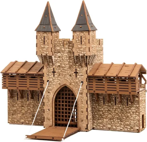 Miniatura 12 de Casa en Fila Ámbar, kit de construcción de madera DIY para adultos, adecuado para jugar - Realista