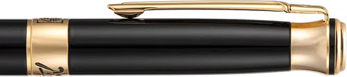 Miniatura 5 de Wikult Picasso 903 - Pluma estilográfica personalizada de oro negro, punta fina, regalo con bolsa pequeña para bolígrafo, grabado con tu nombre