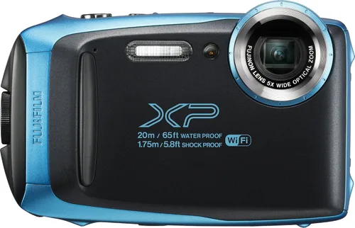 Fujifilm FinePix XP130 Cámara digital impermeable con tarjeta SD de 16 GB - Azul cielo