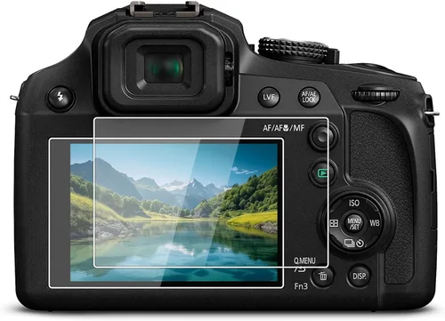 kinokoo Película de vidrio templado para Panasonic LUMIX FZ82/FZ80/ZS70/TZ90/TZ95 Película transparente Panasonic FZ80D/FZ82D/FZ85/FZ85D/TZ85