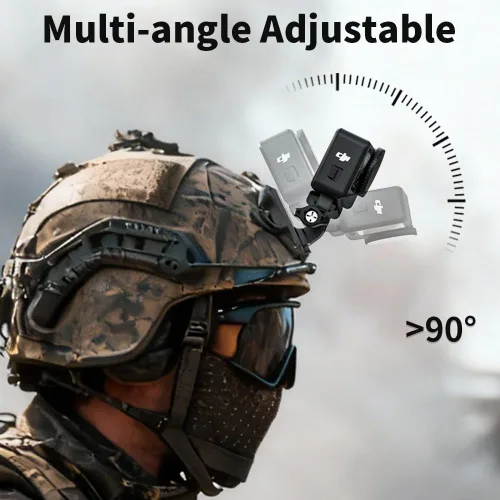 Miniatura 6 de Soporte de casco NVG de aluminio compatible con GoPro Hero 12 Negro, Hero 11/10/9/8/7/(2018) Negro, Insta360, AKASO, DJI Osmo Action 4/3