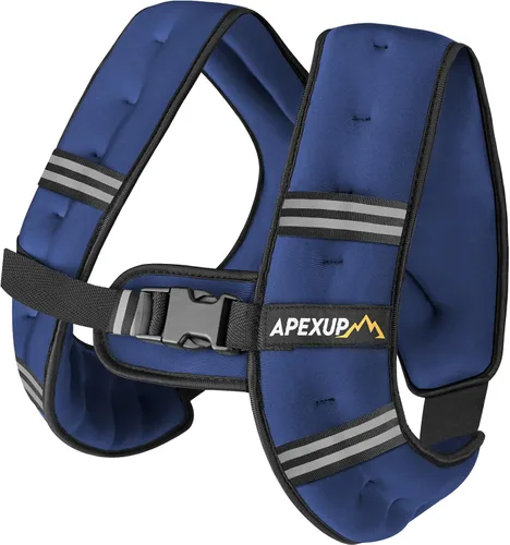 Miniatura 37 de APEXUP - Chaleco con peso de 5, 10, 15, 20, 25 y 30 libras para hombre y mujer, con rayas reflectantes, equipo para entrenamiento de fuerza y correr