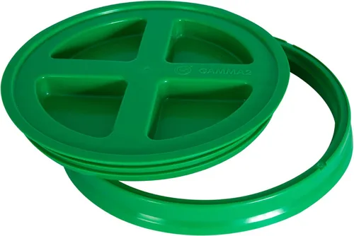 Miniatura 13 de Gamma2 Tapa de sello gamma para cubos utilitarios – Se adapta a cubos de 3.5, 5, 6 y 7 galones, amarillo, fabricado en Estados Unidos
