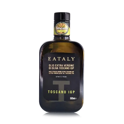 Eataly Aceite de Oliva Virgen Extra de Italia, IGP Toscana, Frasco prensado en frío de 16.9oz (16.9 fl oz)