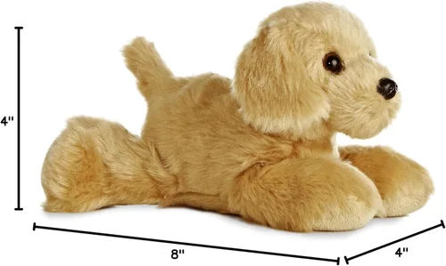 Miniatura 5 de Aurora® Adorable Mini Flopsie™ Golden™ Animal de Peluche - Mini Compañeros Listos para Aventuras Juguetonas - para Niños de Todas las Edades