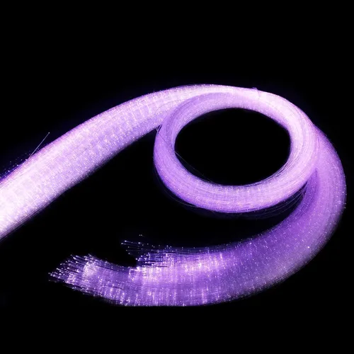 Miniatura 8 de AKEPO Kit de luces de cortina de fibra óptica RGBW de 16 W, luz de cortina de cascada para decoración sensorial de habitaciones con cables de fibra