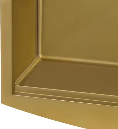 Miniatura 4 de Ruvati RVH9106GG RVH9106GG - Fregadero de cocina con estación de trabajo de oro mate de 30 pulgadas, fregadero de cocina de acero inoxidable en tono