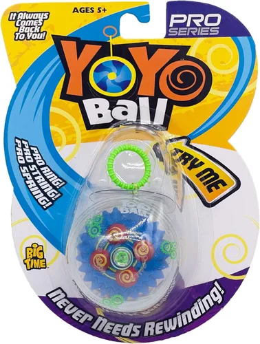 Miniatura 7 de Big Time Toys Yoyo Ball Yoyo de retorno automático, paquete de fiesta de 5, colores y patrones surtidos, nunca necesita rebobinar, nuevo giro